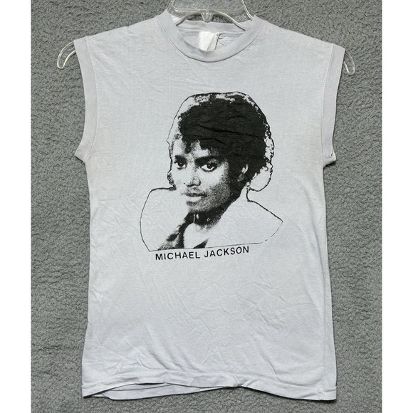 Vintage 1980s‎ Michael Jackson Thriller Sleeveless Shirt Size Small